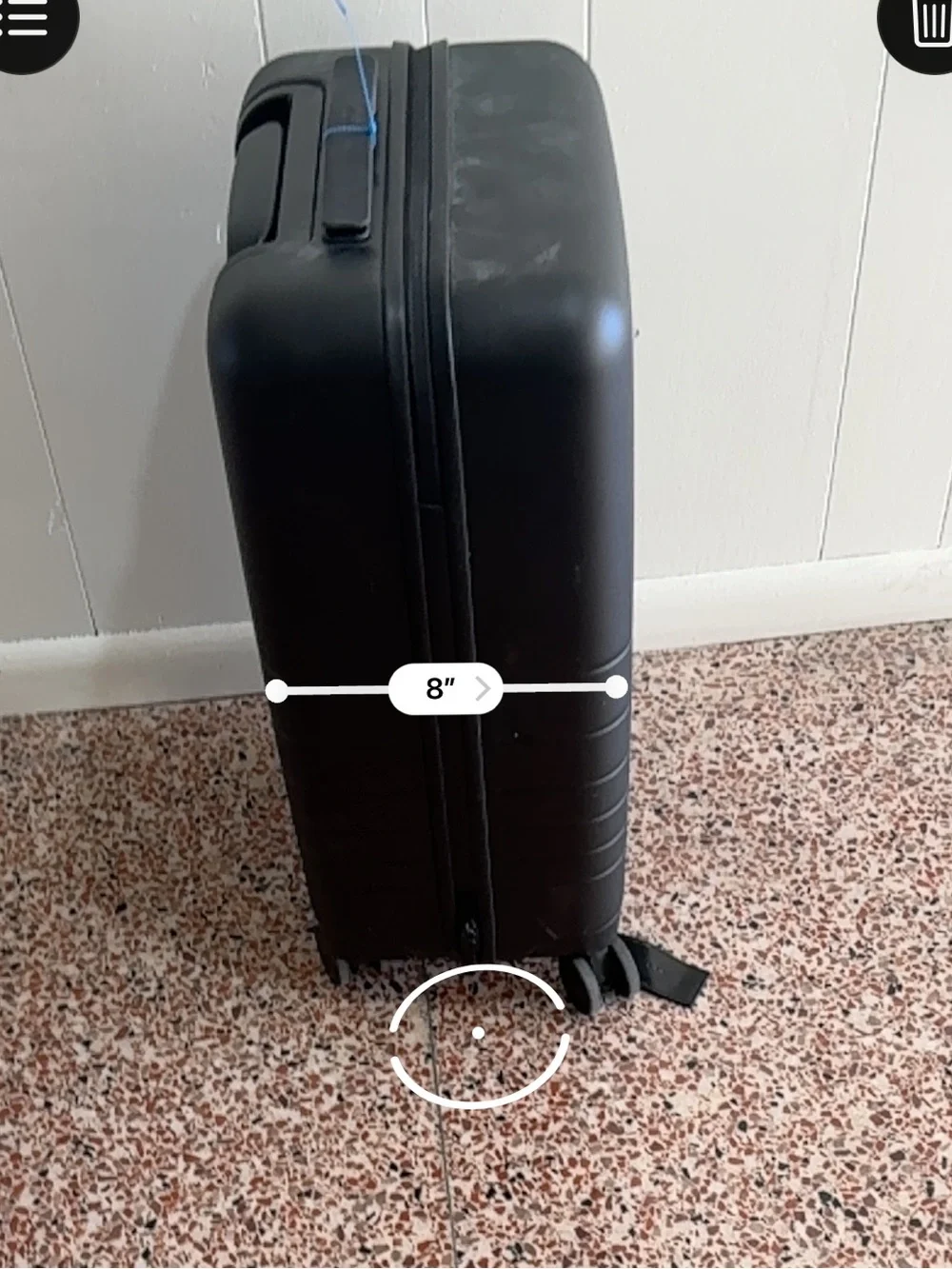 MONOS Black Carry-On Hard Shell Suitcase with Telescoping Handle